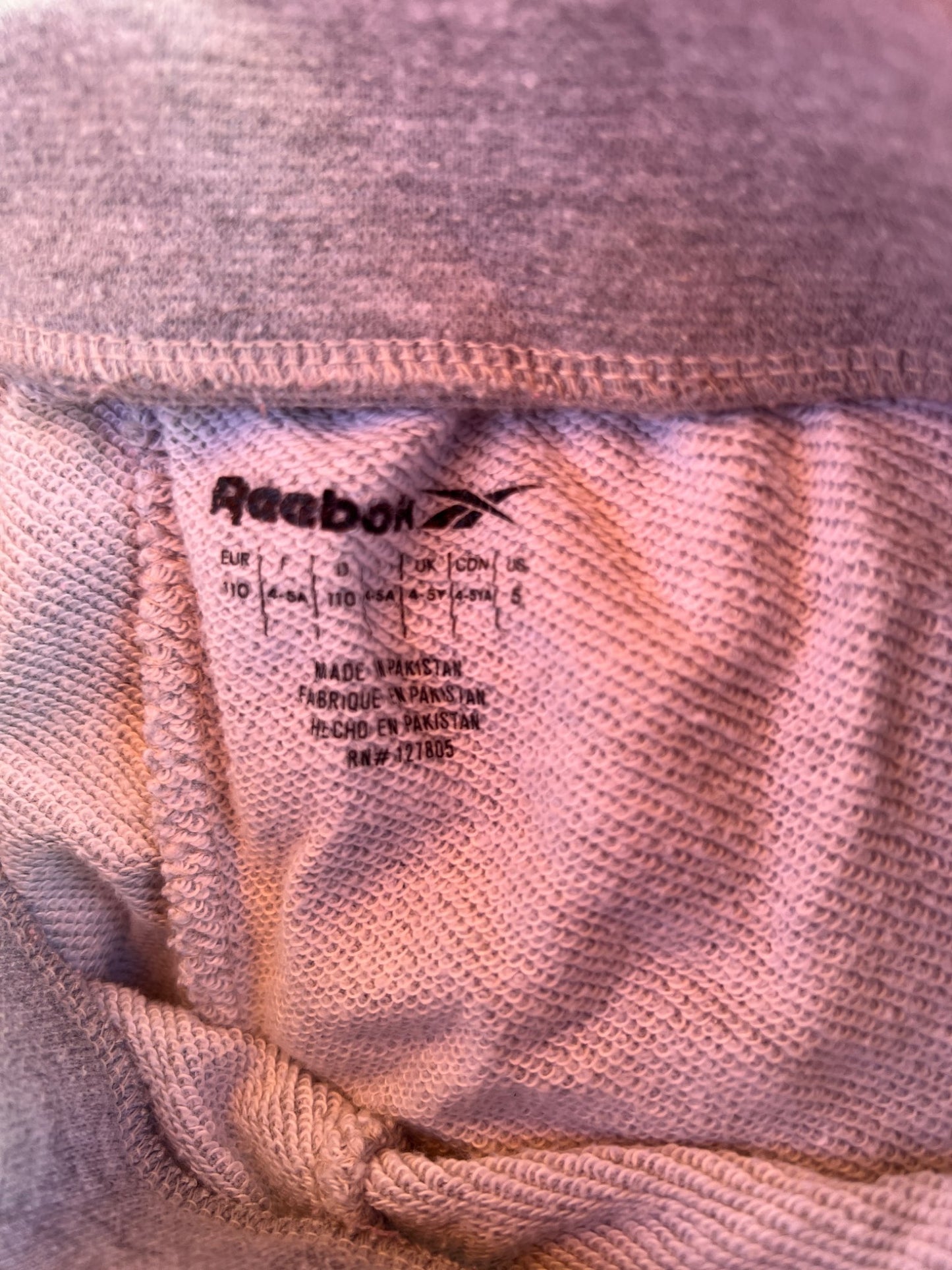 Girl’s Reebok Matching Set, Kids 5/5T