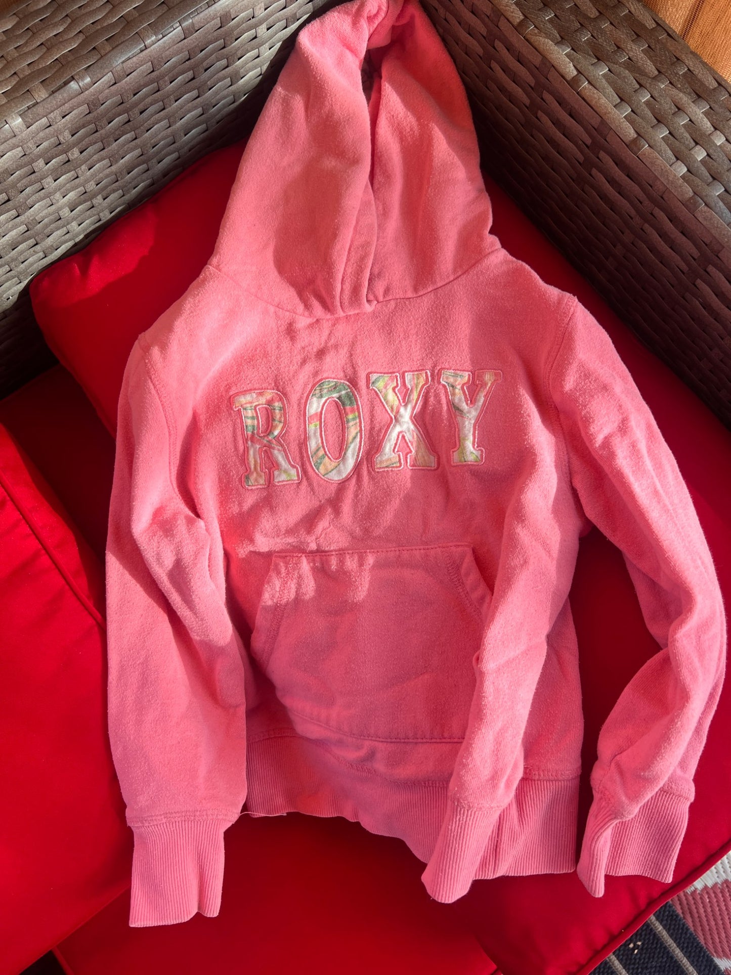 Girl’s Roxy Pink Hoodie, Kids 6/6X