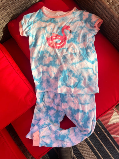 Girl’s Flamingo Pajamas, Kids 4/4T