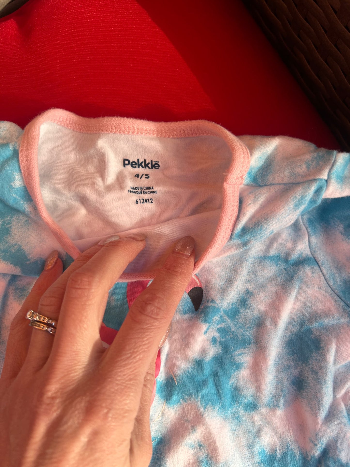 Girl’s Flamingo Pajamas, Kids 4/4T