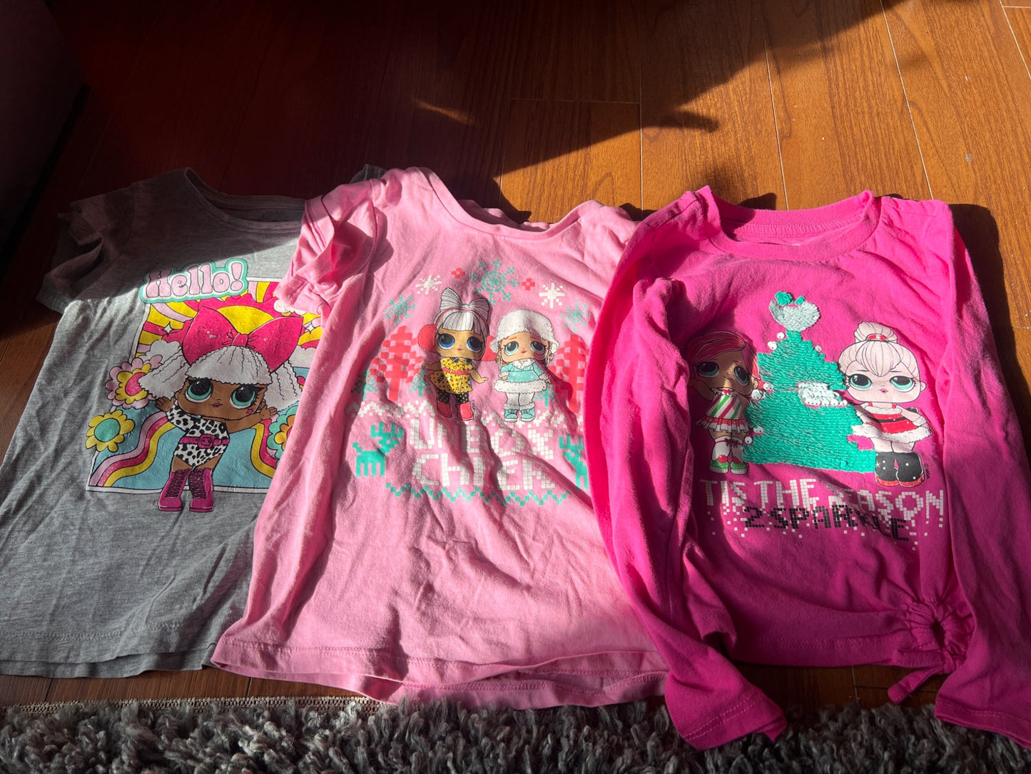 Girl’s Mixed Bundle L.O.L. Shirts, Kids 6/6X