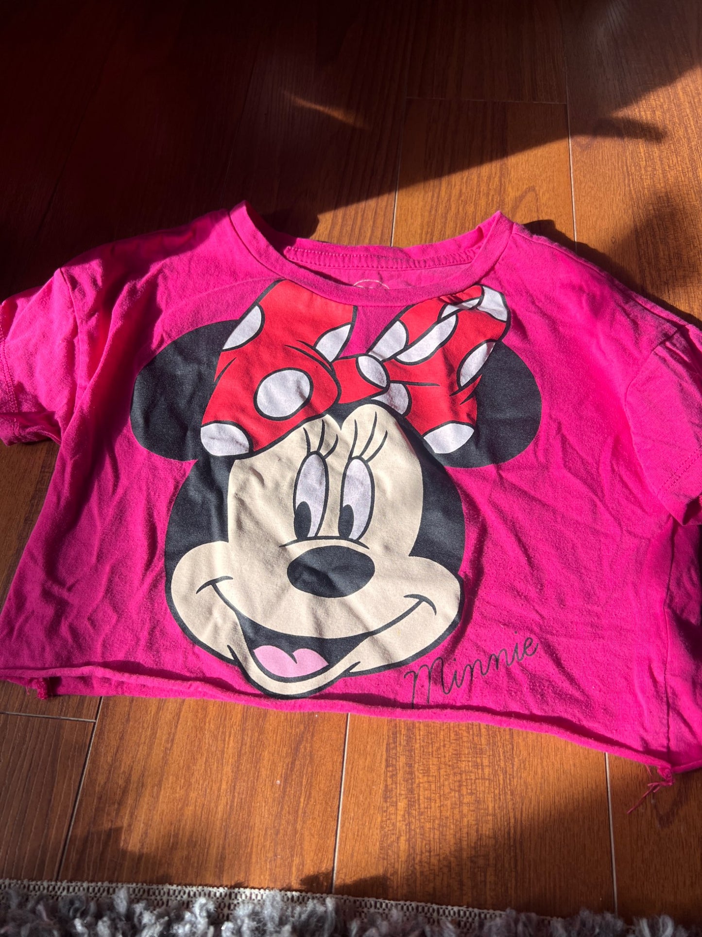 Girl’s Minnie Mouse Crop Top , Kids 7