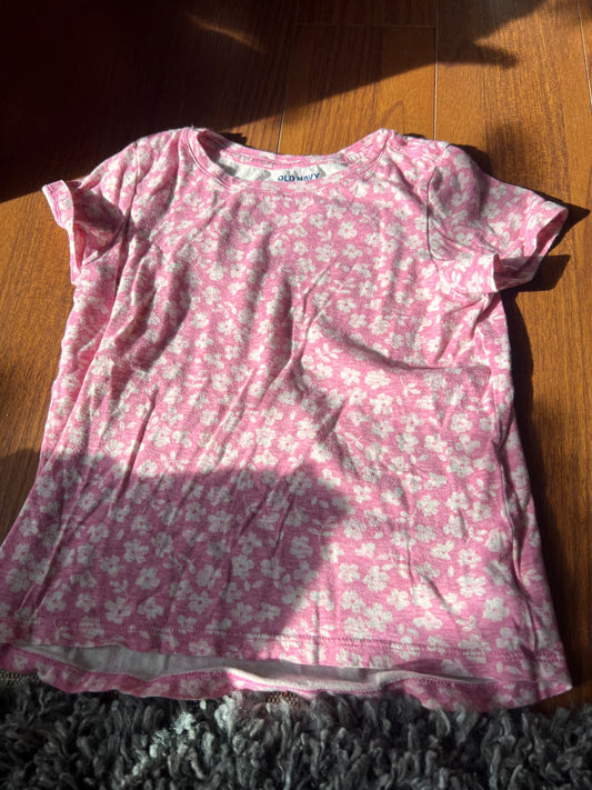 Girl’s Old Navy Flower T-Shirt, Kids 6/6X