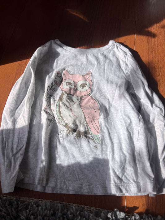 Girl’s Mixed Bundle Light Grey/Purple Long Sleeved Shirts, Kids 6/6X