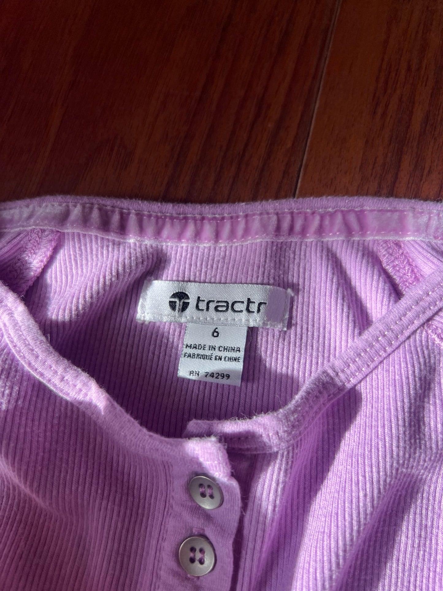 Girl’s Mixed Bundle Light Grey/Purple Long Sleeved Shirts, Kids 6/6X