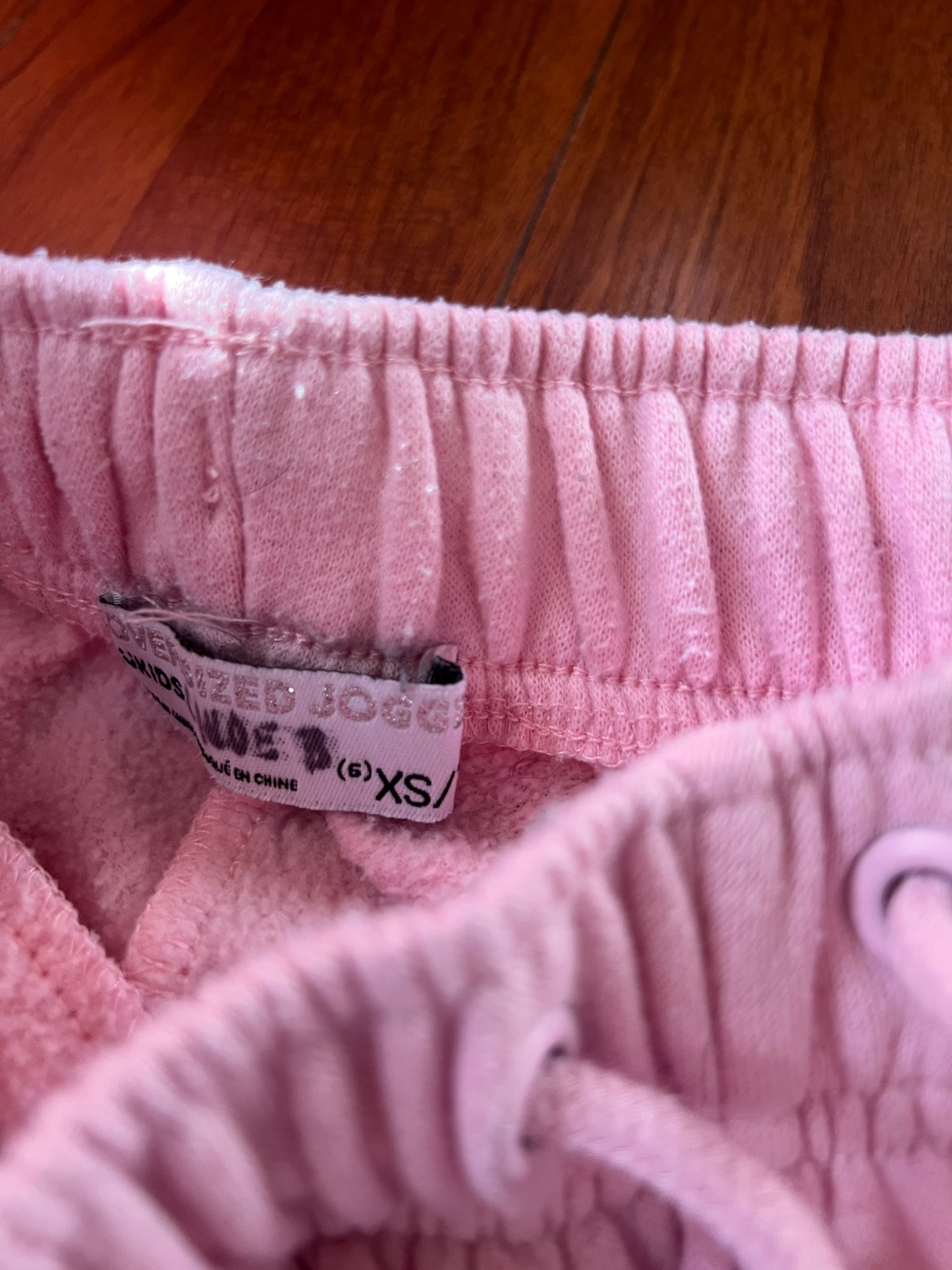 Girl’s Pink Sweatpants, Kids 6/6X