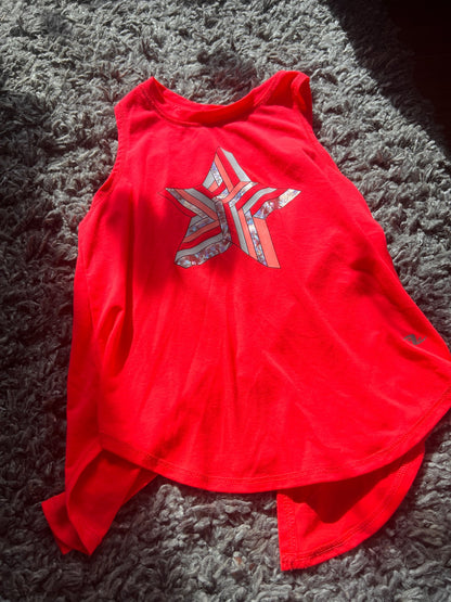 Girl’s Athletic Works Star Top , Kids 6/6X