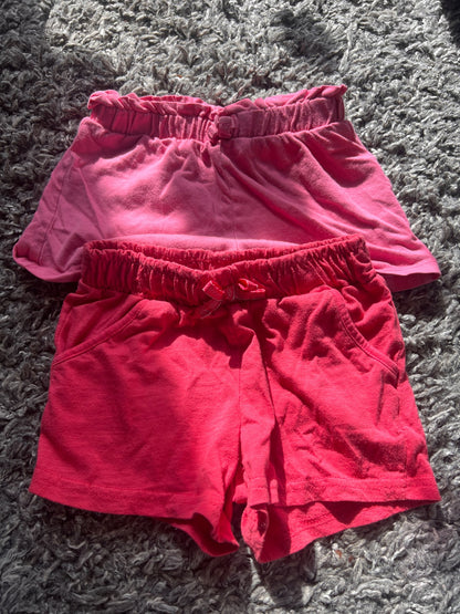 Girl’s Mixed Bundle Pink/Coral Shorts, Kids 5/5T