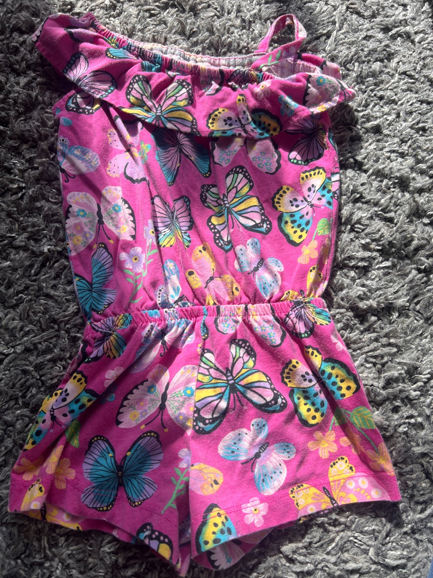 Girl’s Butterfly Romper, Kids 5/5T