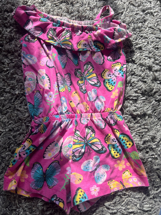 Girl’s Butterfly Romper, Kids 5/5T