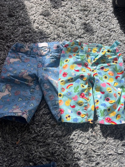 Girl’s Mixed Bundle Long Shorts, Kids 5/5T