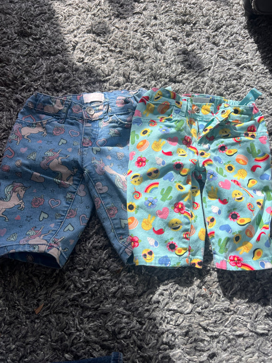 Girl’s Mixed Bundle Long Shorts, Kids 5/5T
