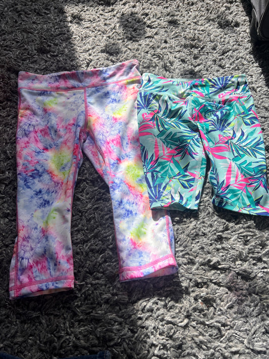 Girl’s Mixed Bundle Athletic Leggings, Kids 6/6X