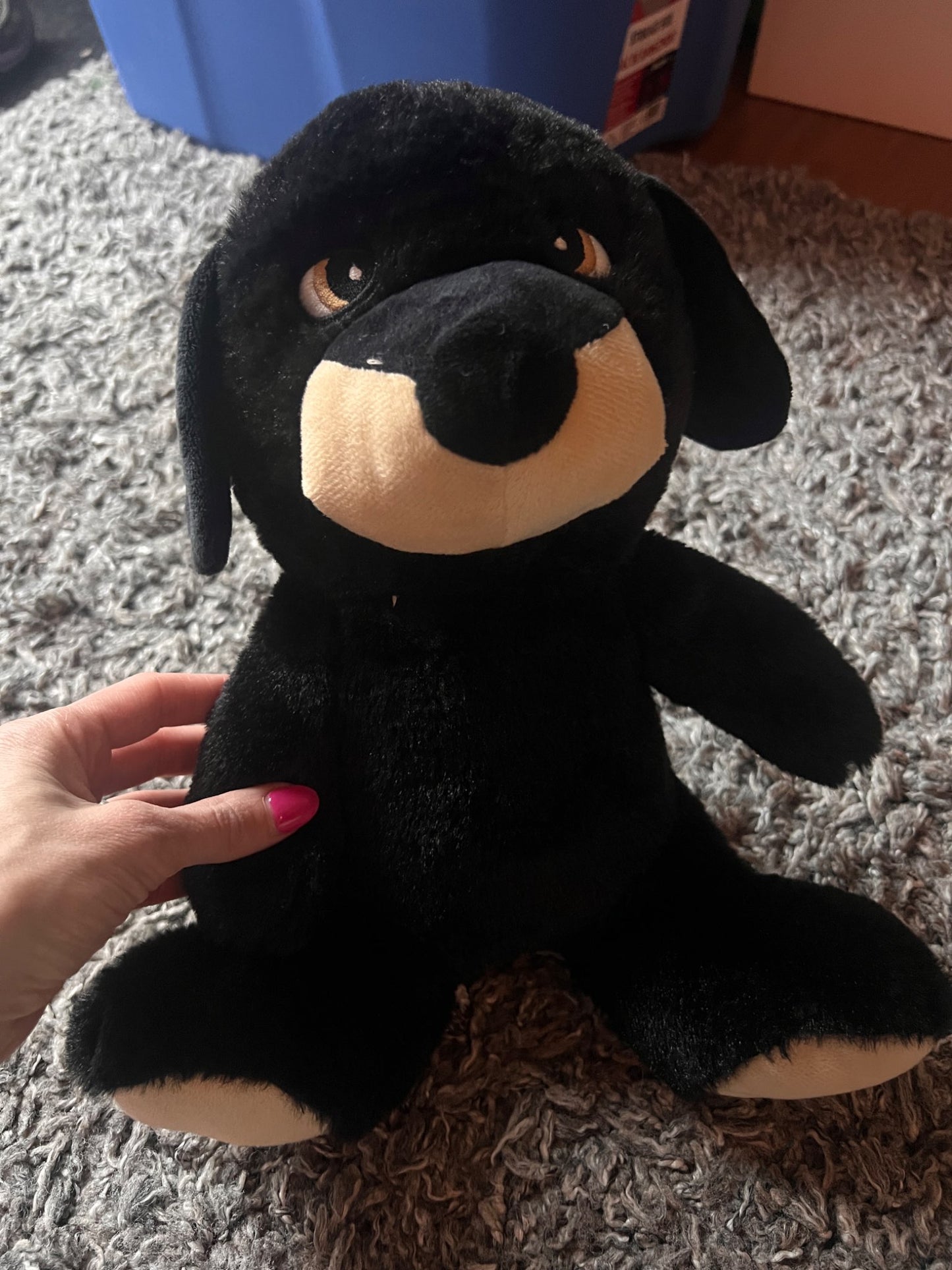 Kids Black Puppy Stuffy