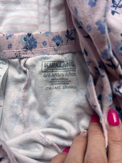 Girl’s Kirkland Fox/Flower Pajamas Set, Kids 6/6X