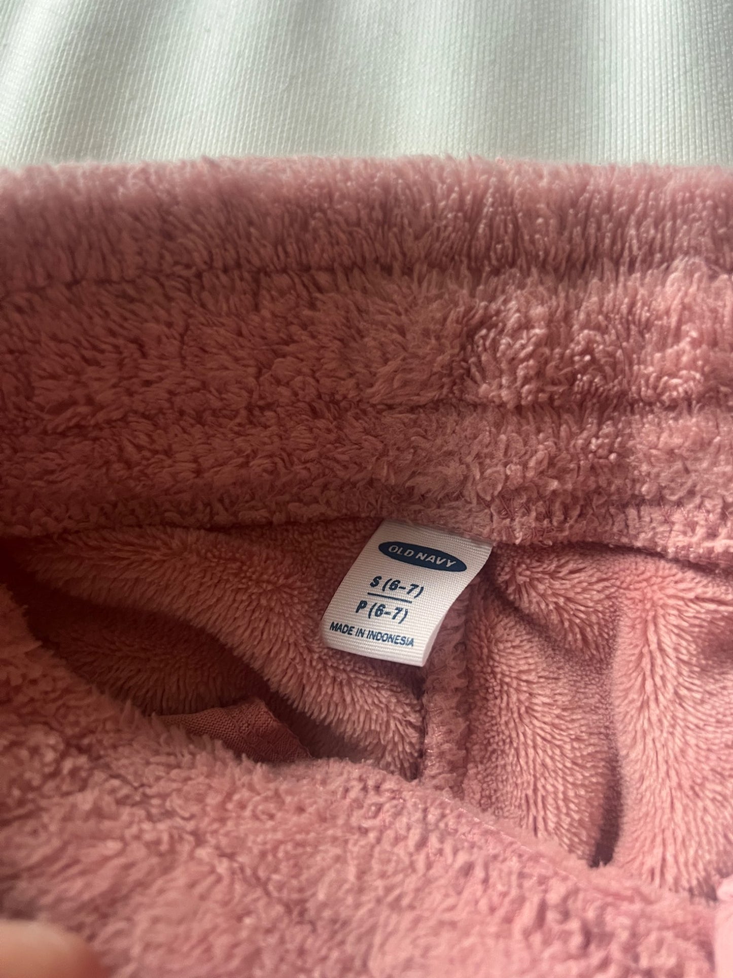 Girl’s Pink Old Navy Fleece Sweatpants, Kids 6/6X