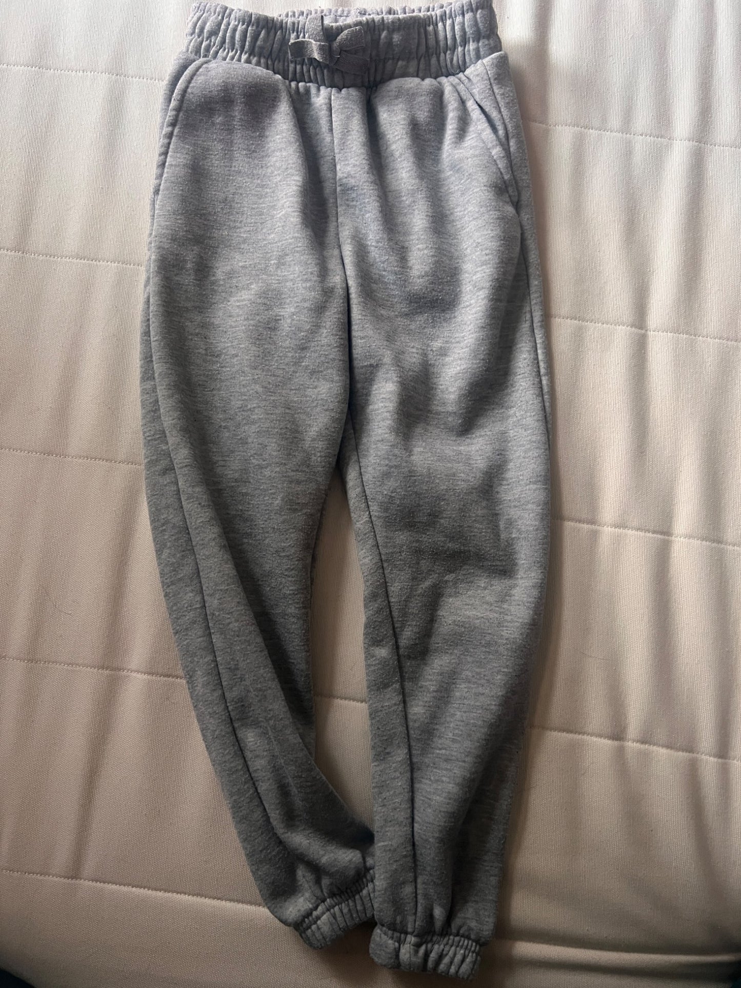 Girl’s Light Grey Jogger Sweats, Kids 6/6X