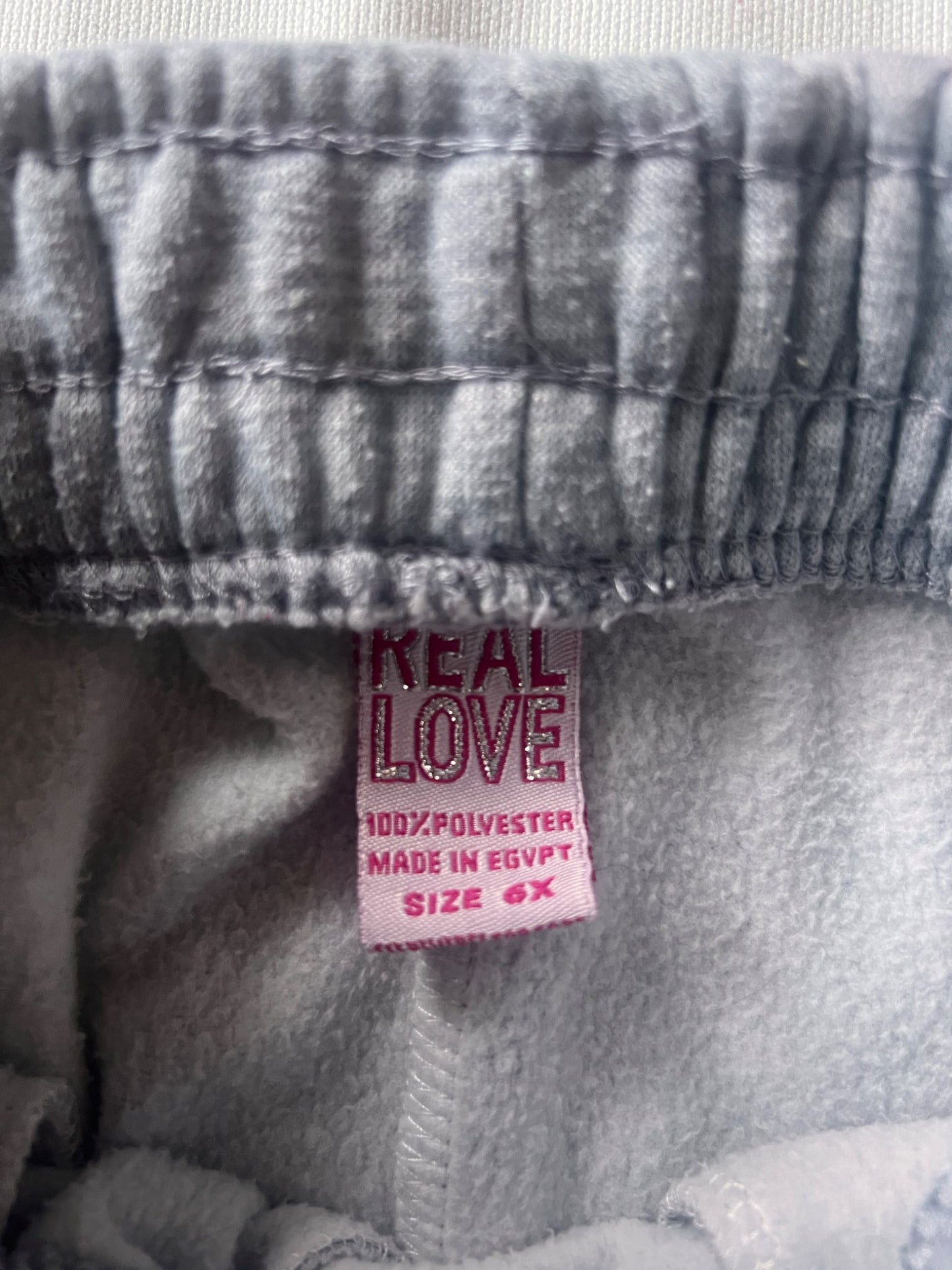 Girl’s Light Grey Jogger Sweats, Kids 6/6X