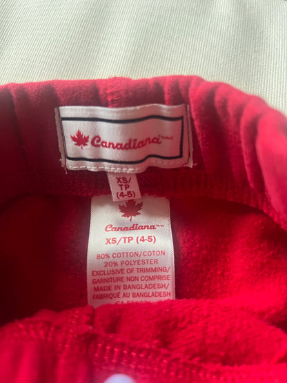 Gender Neutral Canada Sweatpants , Kids 4/4T