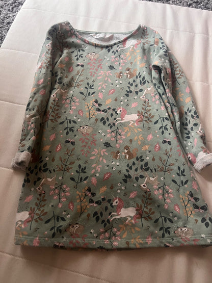 Girl’s Unicorn/Deer Sweater Dress, Kids 4/4T