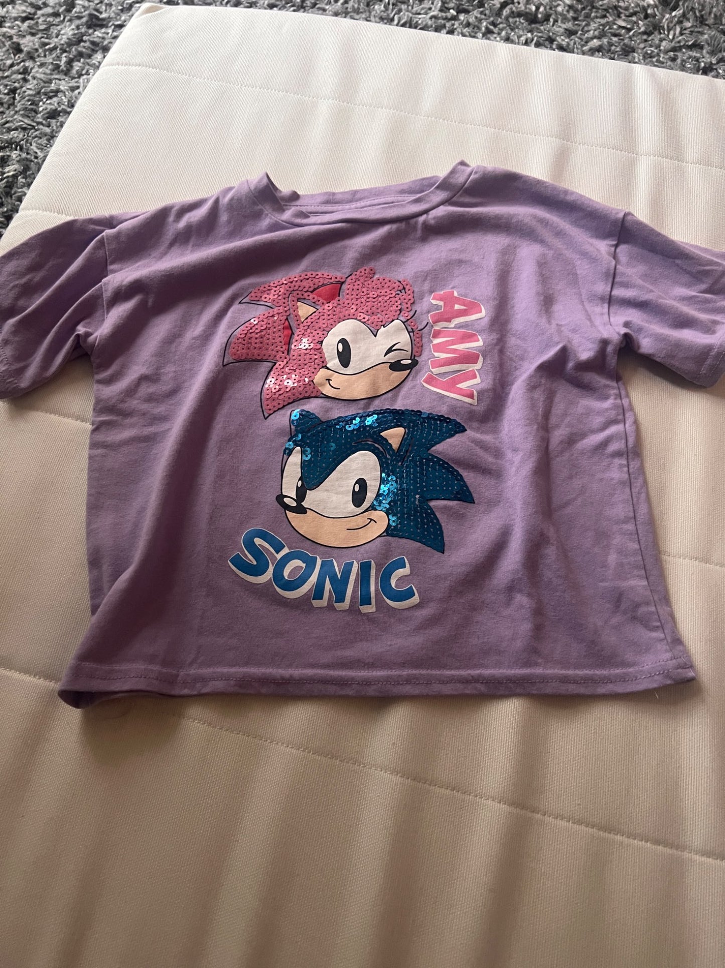Girl’s Sonic/Amy T-shirt , Kids 6/6X