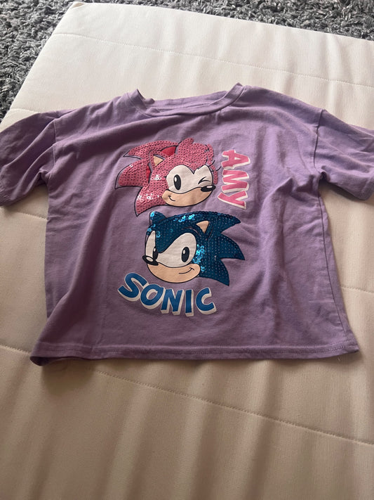 Girl’s Sonic/Amy T-shirt , Kids 6/6X