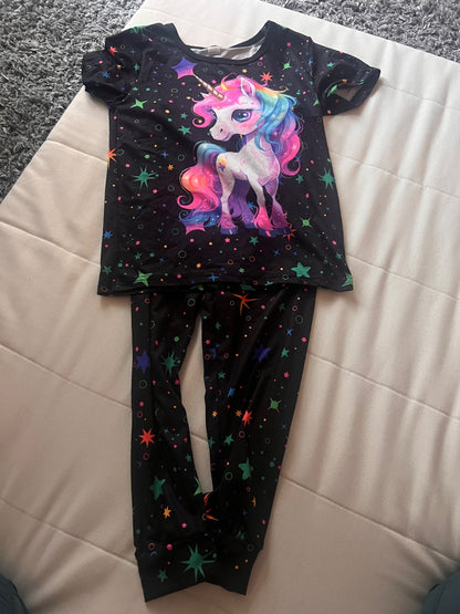 Girl’s Unicorn Pajamas Set , Kids 5/5T