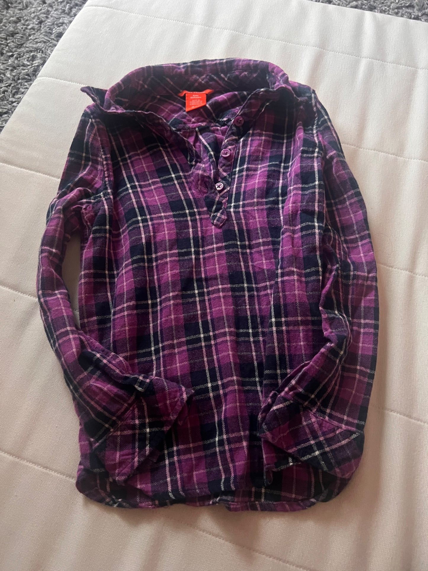 Girl’s Mixed Bundle Plaid Shirts, Kids 7