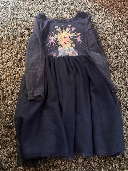 Girl’s Elsa Long Sleeved Dress, Kids 7