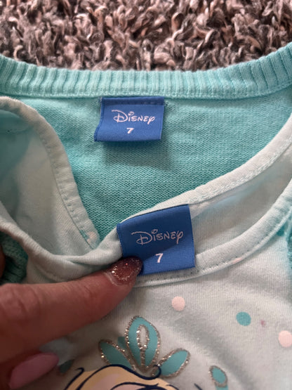Girl’s Matching Elsa Dress with Sweater, Kids 7