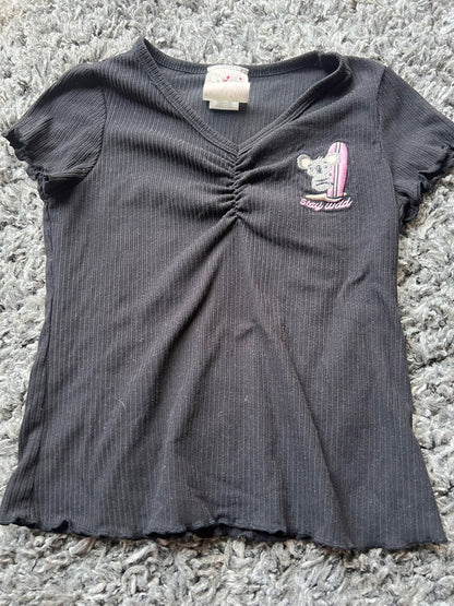 Girl’s Koala Surfing T Shirt, Kids 7