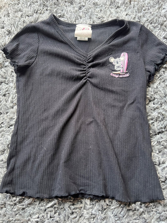 Girl’s Koala Surfing T Shirt, Kids 7