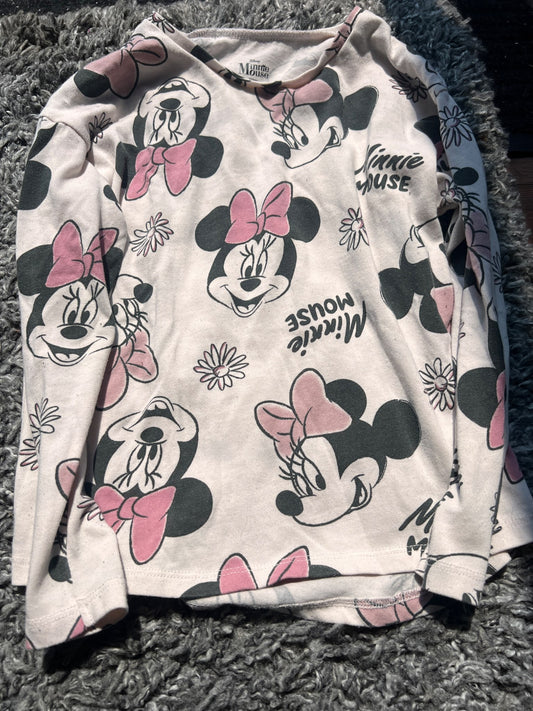 Girl’s Disney Minnie Mouse Long Sleeved Shirt, Kids 6/6X