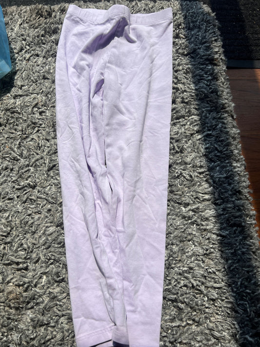 Girl’s Lilac Purple Leggings , Kids 6/6X