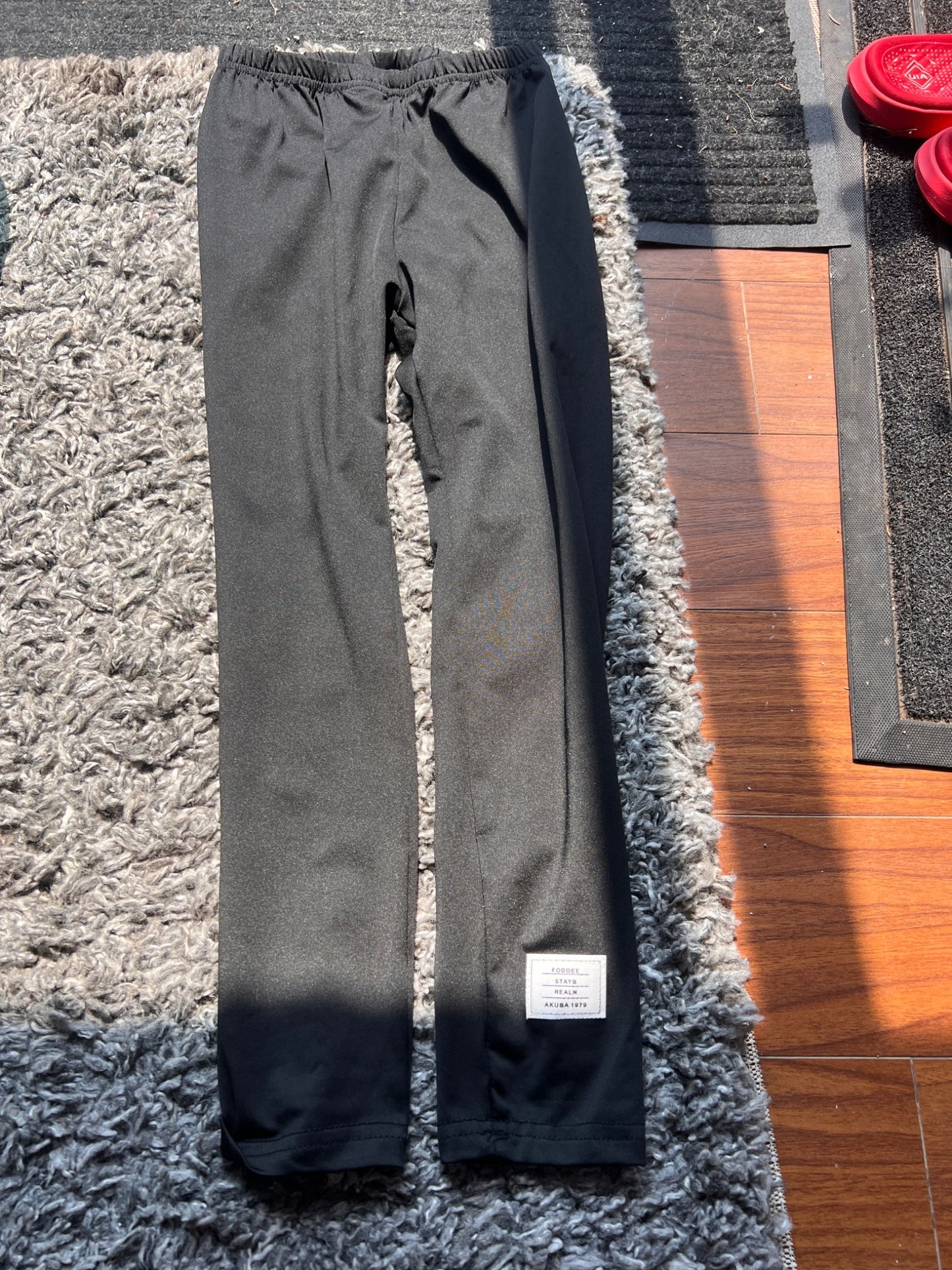 Girl’s NWOT Black Athletic Leggings, Kids 7