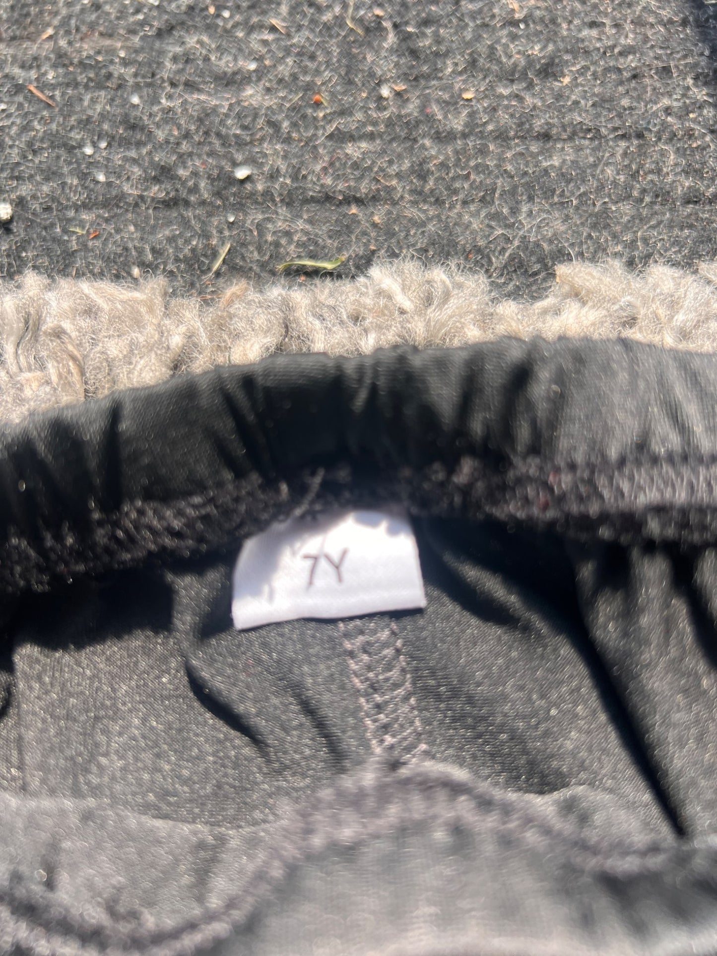 Girl’s NWOT Black Athletic Leggings, Kids 7