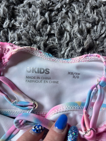 Girl’s Urban Kids Multi Colored Swimsuit, Kids 5/5T