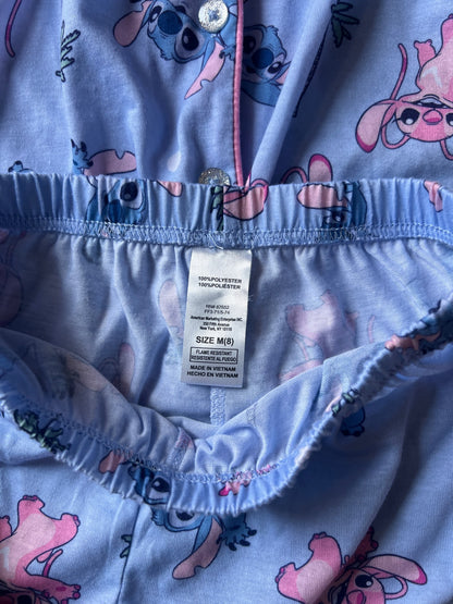 Girl’s NWOT Disney Stitch/Angel Pj’s Set , Kids 8
