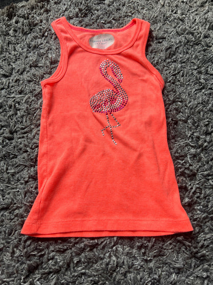 Girl’s NWOT Flamingo Tank Top, Kids 7