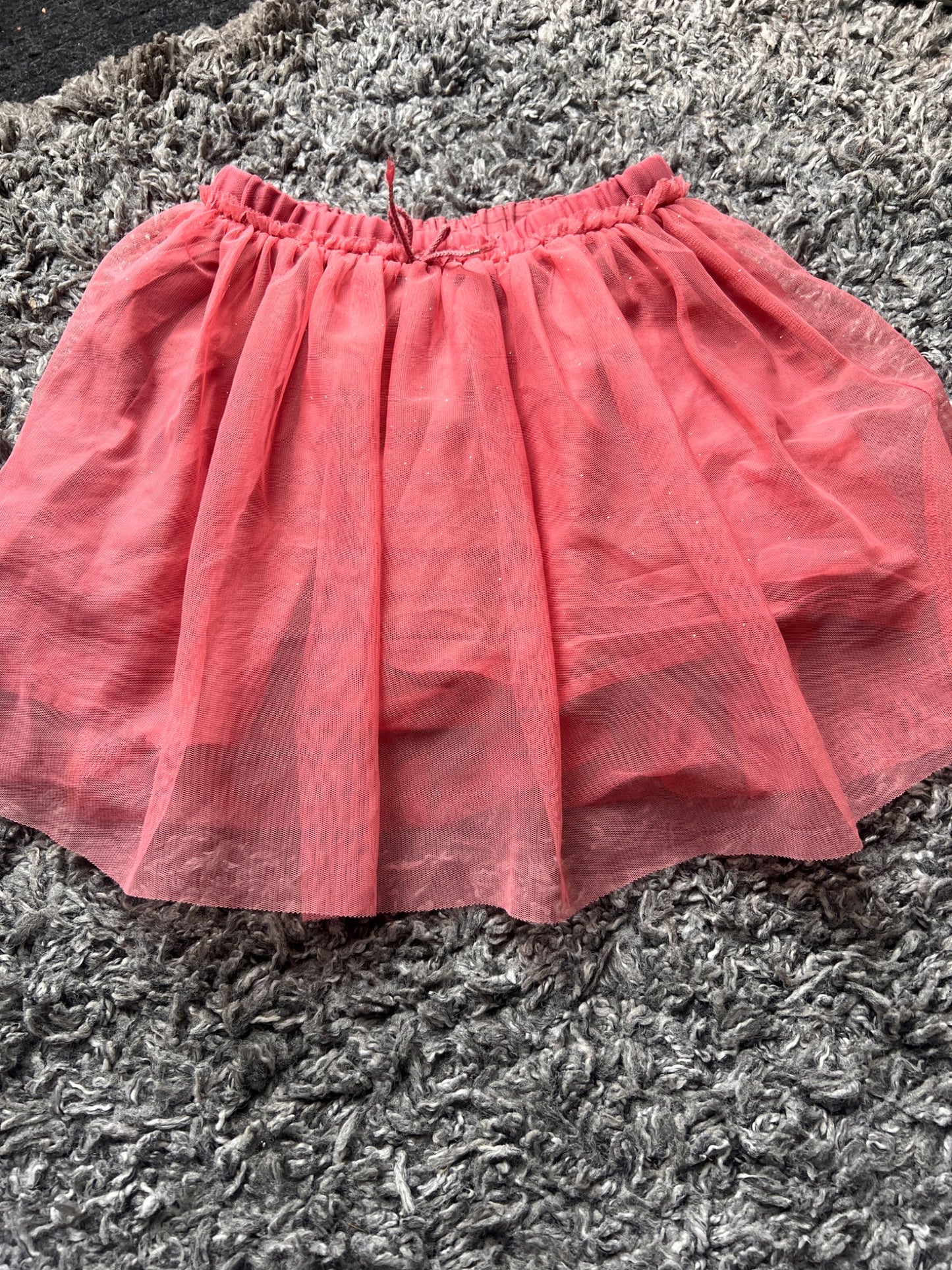 Girl’s Sparkly Dusty Pink Ballet Skirt , Kids 4/4T