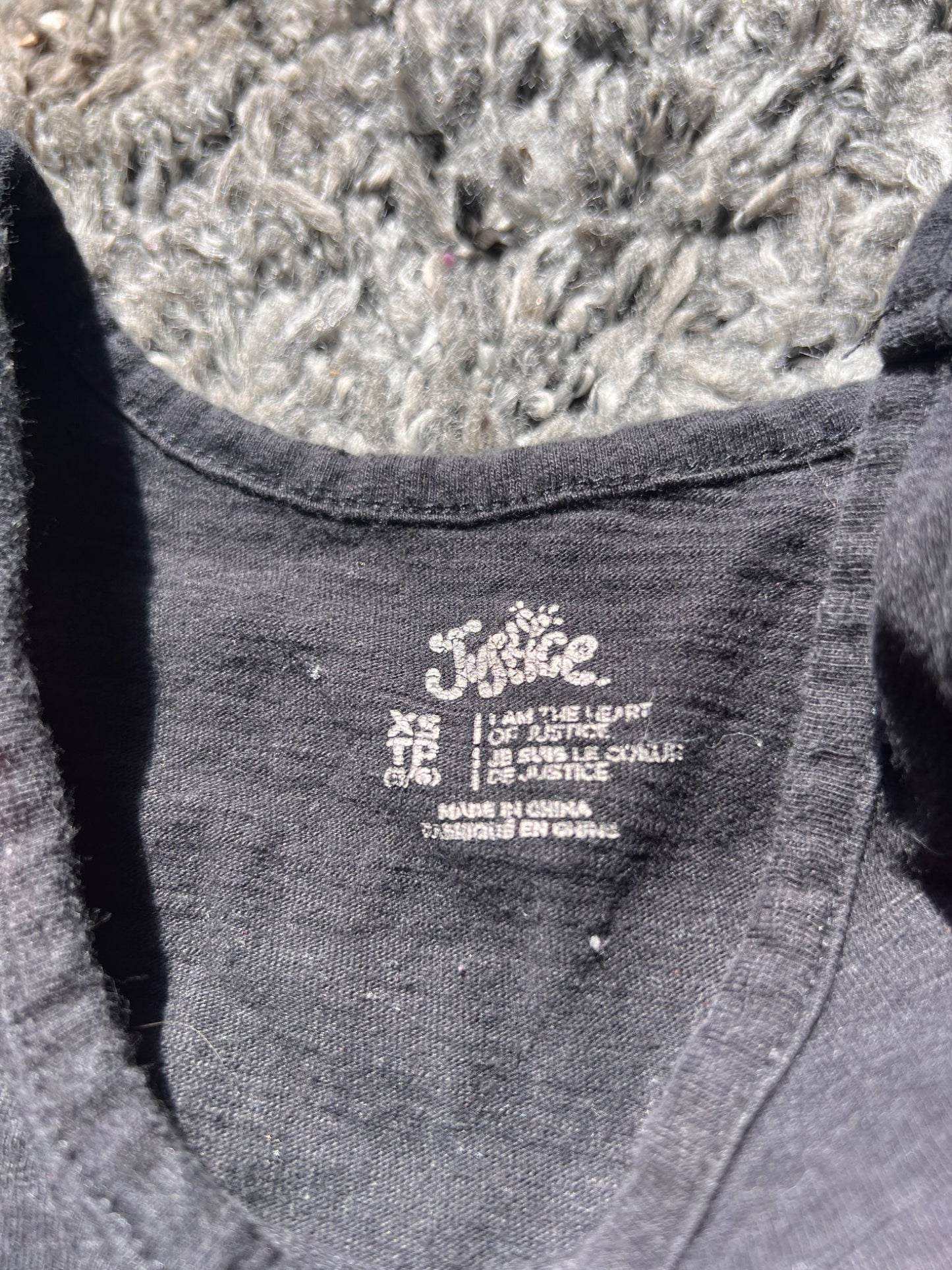 Girl’s Justice Brand Black Romper, Kids 5/5T