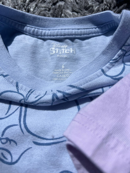 Girl’s Mixed Bundle Disney Stitch Outfits, Kids 6/6X