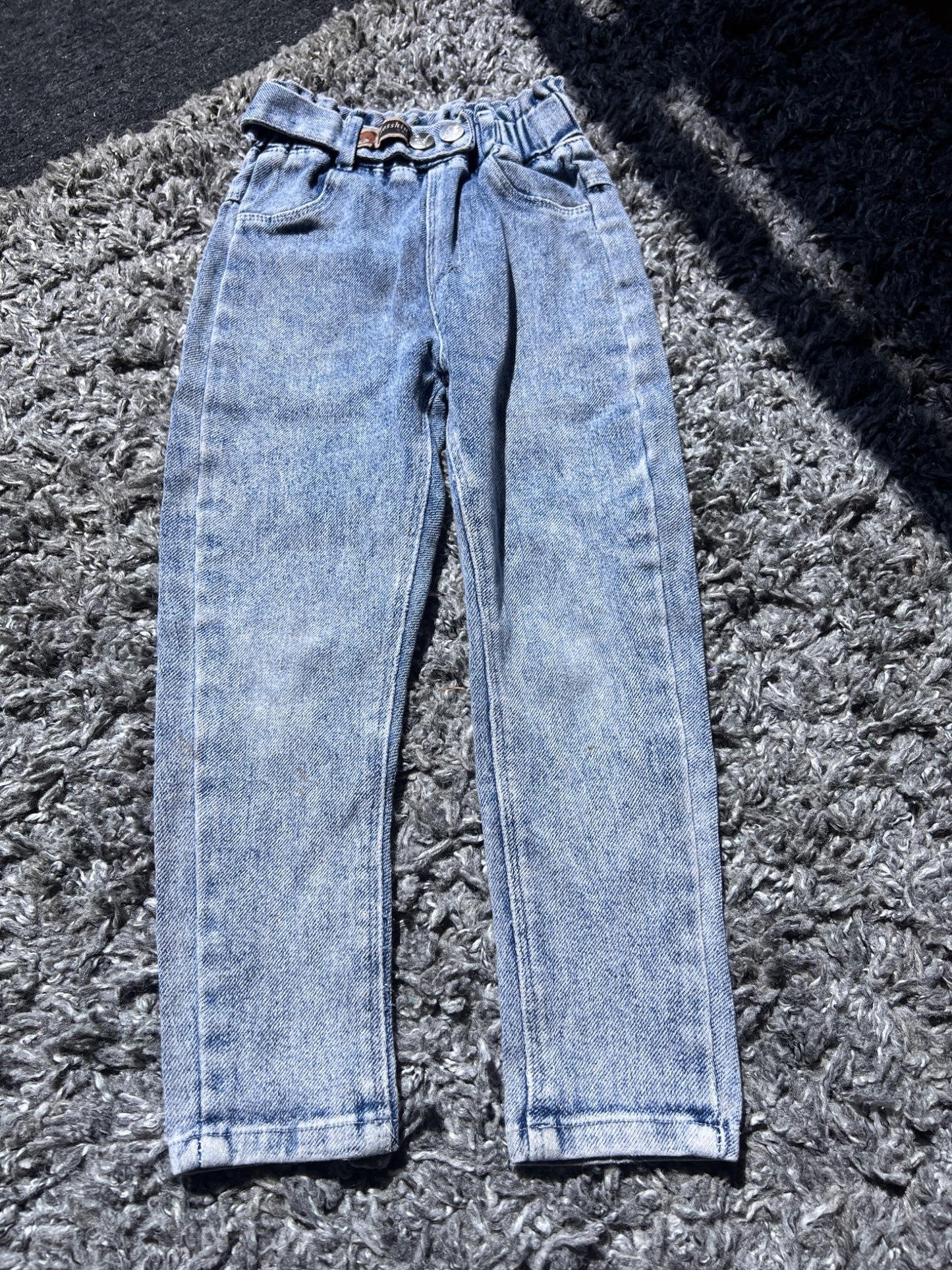 Girl’s Distressed Jeans, Kids 6/6X