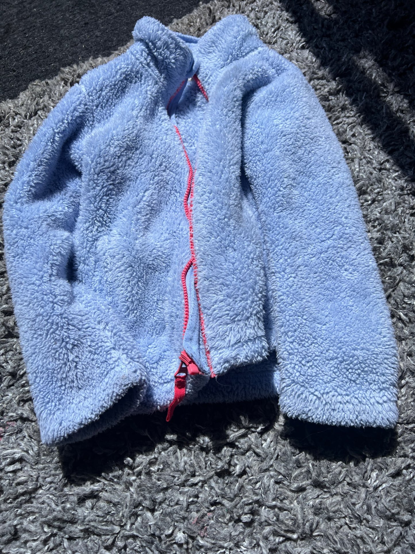 Girl’s Mountain Wearhouse Fuzzy Zip Up Sweater, Kids 5/5T