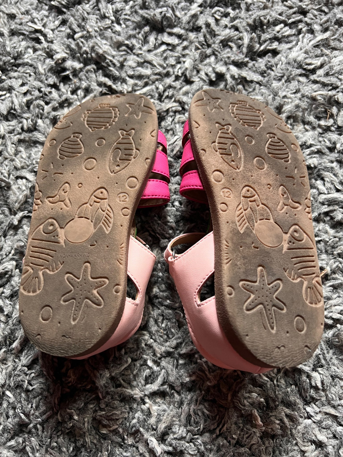 Girl’s Strawberry Sandals, Shoes 12 (Toddler:2-4yr)