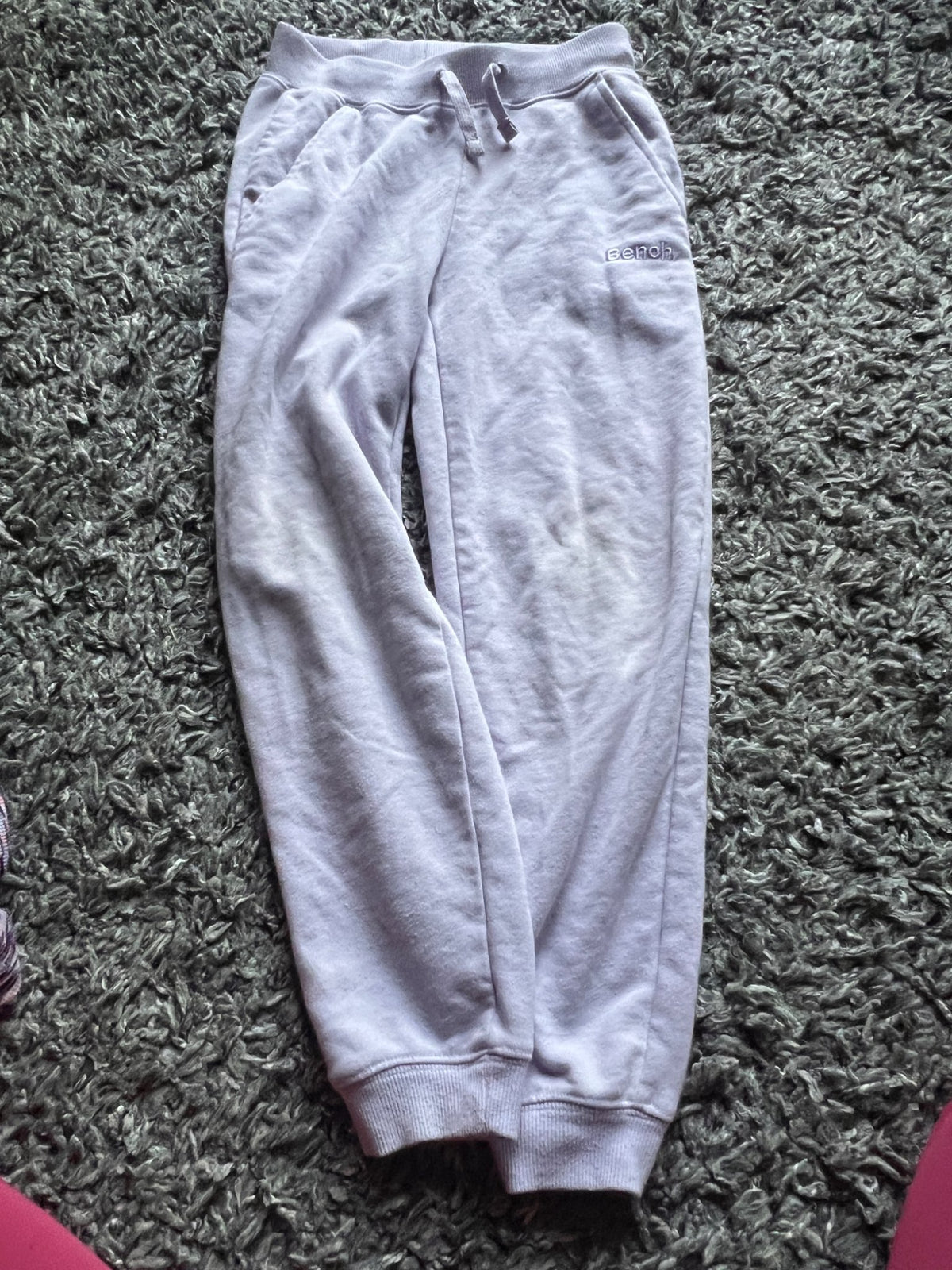Girl’s Purple Bench Sweatpants, Kids 7