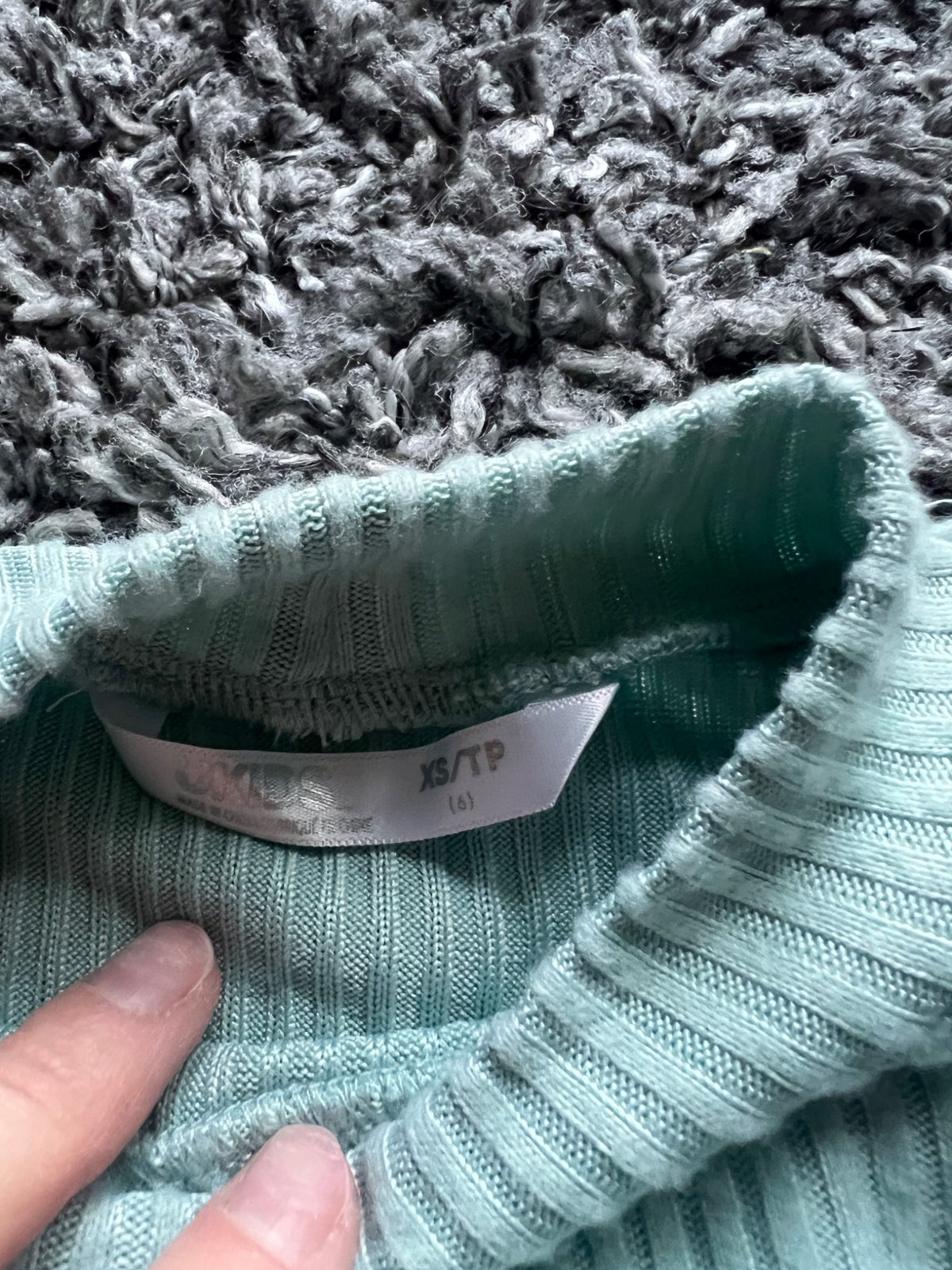 NWOT Girl’s Teal/Blue Sweater, Kids 6/6X