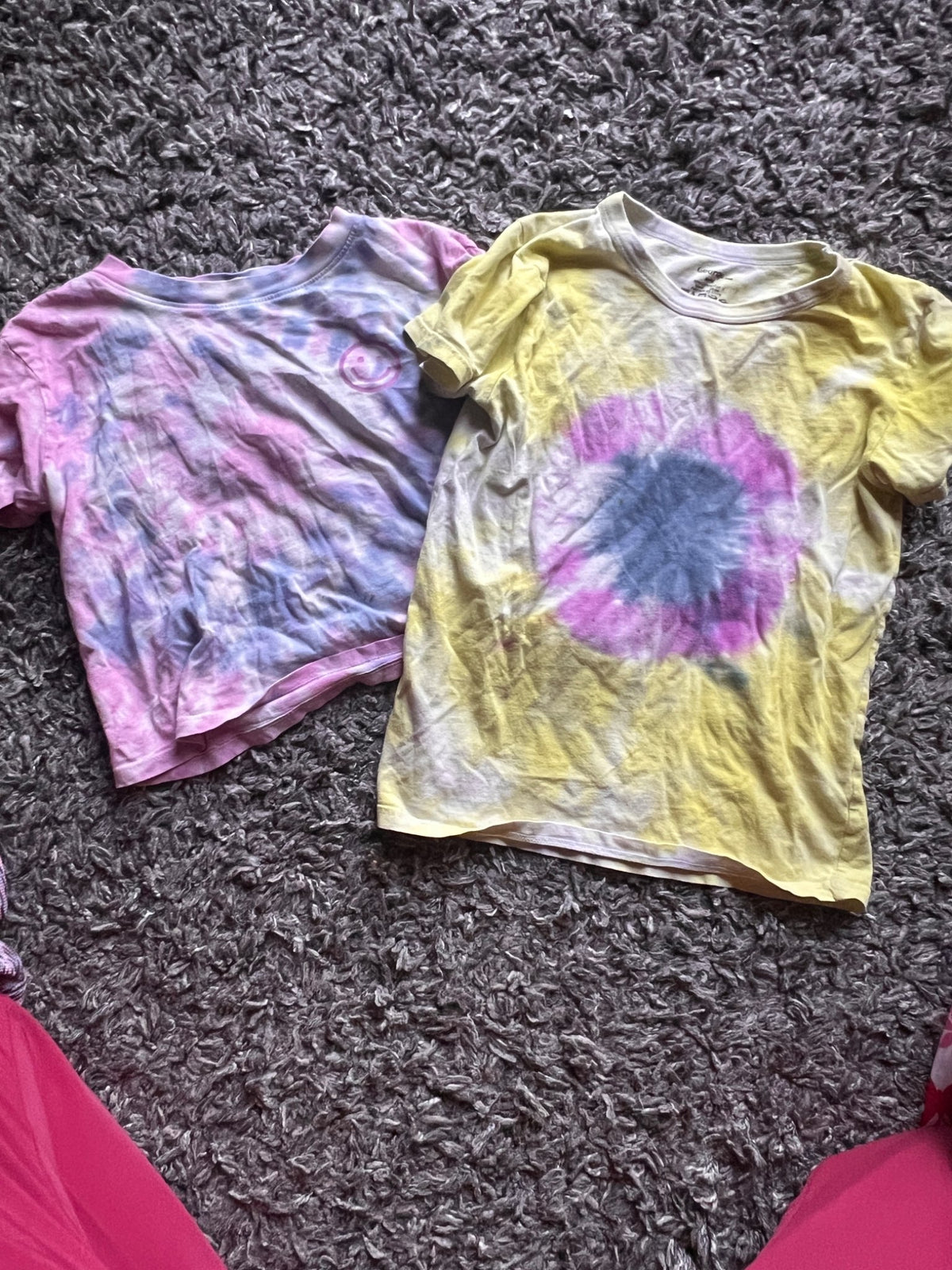 Girl’s Mixed Bundle of Tie Dye Shirts, Kids 6/6X