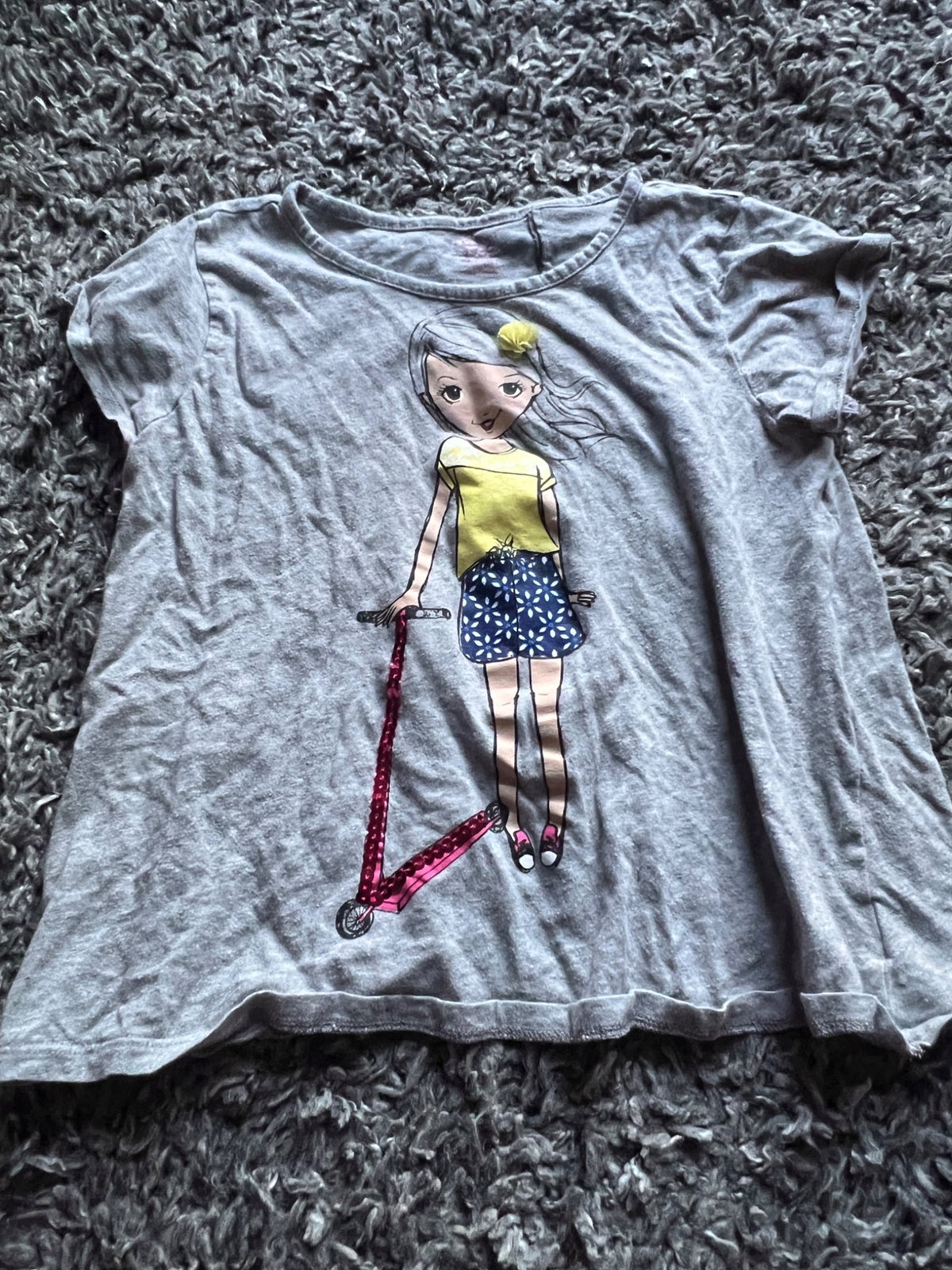Girl’s Scooter Girl T-Shirt, Kids 10