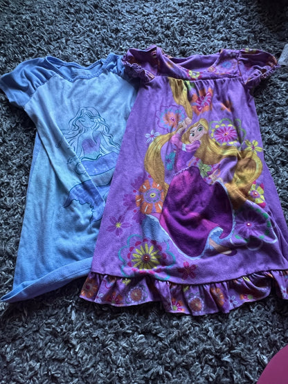 Girl’s Mixed Bundle Short Sleeved Nightgowns, Kids 6/6X
